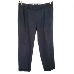 Dockers Classic Fit Pants Straight Leg Men 33X30 Navy Blue Chino Performance
